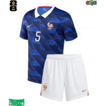 Echipament fotbal Franța Jules Kounde #5 Tricou Acasa Mondial 2026 pentru copii maneca scurta (+ Pantaloni scurti)