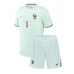 Echipament fotbal Franța Jules Kounde #5 Tricou Deplasare Mondial 2026 pentru copii maneca scurta (+ Pantaloni scurti)