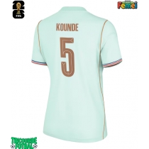 Echipament fotbal Franța Jules Kounde #5 Tricou Deplasare Mondial 2026 pentru femei maneca scurta