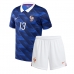 Echipament fotbal Franța Kante #13 Tricou Acasa Mondial 2026 pentru copii maneca scurta (+ Pantaloni scurti)