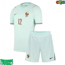 Echipament fotbal Franța Randal Kolo Muani #12 Tricou Deplasare Mondial 2026 pentru copii maneca scurta (+ Pantaloni scurti)