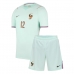 Echipament fotbal Franța Randal Kolo Muani #12 Tricou Deplasare Mondial 2026 pentru copii maneca scurta (+ Pantaloni scurti)
