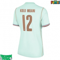 Echipament fotbal Franța Randal Kolo Muani #12 Tricou Deplasare Mondial 2026 pentru femei maneca scurta