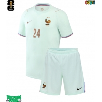 Echipament fotbal Franța Rayan Cherki #24 Tricou Deplasare Mondial 2026 pentru copii maneca scurta (+ Pantaloni scurti)