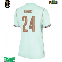 Echipament fotbal Franța Rayan Cherki #24 Tricou Deplasare Mondial 2026 pentru femei maneca scurta