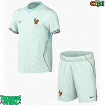 Echipament fotbal Franța Tricou Deplasare Mondial 2026 pentru copii maneca scurta (+ Pantaloni scurti)