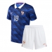 Echipament fotbal Franța Warren Zaire-Emery #18 Tricou Acasa Mondial 2026 pentru copii maneca scurta (+ Pantaloni scurti)
