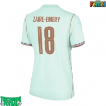 Echipament fotbal Franța Warren Zaire-Emery #18 Tricou Deplasare Mondial 2026 pentru femei maneca scurta