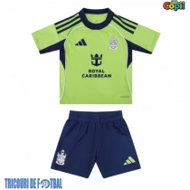 Echipament fotbal Fulham Tricou Deplasare 2025-26 pentru copii maneca scurta (+ Pantaloni scurti)