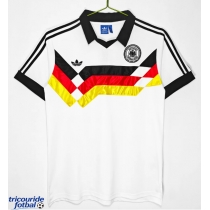 Echipament fotbal Germania 1988-1989 Tricou Retro Acasa maneca scurta