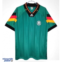 Echipament fotbal Germania 1992 Tricou Retro Deplasare maneca scurta
