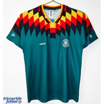 Echipament fotbal Germania 1994 Tricou Retro Deplasare maneca scurta
