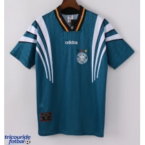 Echipament fotbal Germania 1996 Tricou Retro Deplasare maneca scurta