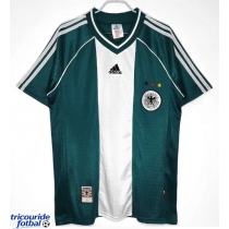 Echipament fotbal Germania 1998 Tricou Retro Deplasare maneca scurta