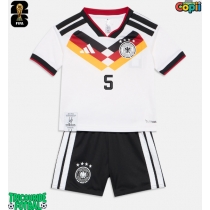 Echipament fotbal Germania Aleksandar Pavlovic #5 Tricou Acasa Mondial 2026 pentru copii maneca scurta (+ Pantaloni scurti)