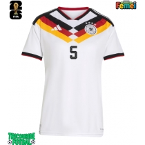 Echipament fotbal Germania Aleksandar Pavlovic #5 Tricou Acasa Mondial 2026 pentru femei maneca scurta