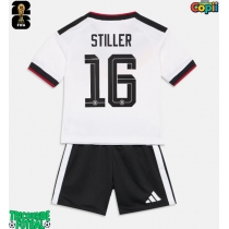Echipament fotbal Germania Angelo Stiller #16 Tricou Acasa Mondial 2026 pentru copii maneca scurta (+ Pantaloni scurti)