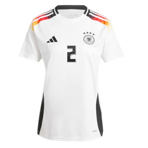 Echipament fotbal Germania Antonio Rudiger #2 Tricou Acasa European 2024 maneca scurta Echipament fotbal Germania Antonio Rudiger #2 Tricou Acasa European 2024 maneca scurta