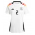 Echipament fotbal Germania Antonio Rudiger #2 Tricou Acasa European 2024 pentru femei maneca scurta Echipament fotbal Germania Antonio Rudiger #2 Tricou Acasa European 2024 pentru femei maneca scurta