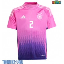 Echipament fotbal Germania Antonio Rudiger #2 Tricou Deplasare European 2024 maneca scurta
