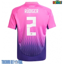 Echipament fotbal Germania Antonio Rudiger #2 Tricou Deplasare European 2024 maneca scurta