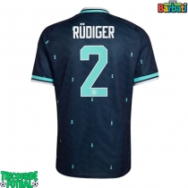 Echipament fotbal Germania Antonio Rudiger #2 Tricou Deplasare Mondial 2026 maneca scurta