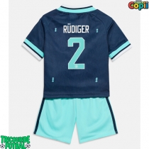 Echipament fotbal Germania Antonio Rudiger #2 Tricou Deplasare Mondial 2026 pentru copii maneca scurta (+ Pantaloni scurti)