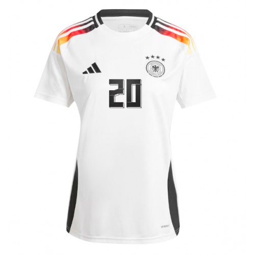 Echipament fotbal Germania Benjamin Henrichs #20 Tricou Acasa European 2024 maneca scurta Echipament fotbal Germania Benjamin Henrichs #20 Tricou Acasa European 2024 maneca scurta