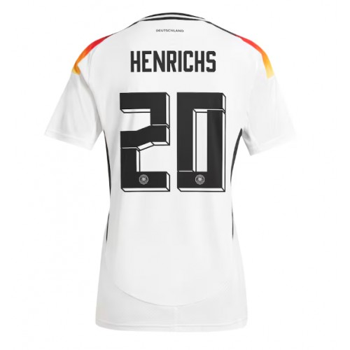 Echipament fotbal Germania Benjamin Henrichs #20 Tricou Acasa European 2024 maneca scurta Echipament fotbal Germania Benjamin Henrichs #20 Tricou Acasa European 2024 maneca scurta