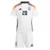 Echipament fotbal Germania Benjamin Henrichs #20 Tricou Acasa European 2024 pentru copii maneca scurta (+ Pantaloni scurti)