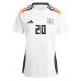 Echipament fotbal Germania Benjamin Henrichs #20 Tricou Acasa European 2024 pentru femei maneca scurta Echipament fotbal Germania Benjamin Henrichs #20 Tricou Acasa European 2024 pentru femei maneca scurta