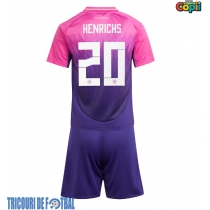 Echipament fotbal Germania Benjamin Henrichs #20 Tricou Deplasare European 2024 pentru copii maneca scurta (+ Pantaloni scurti)