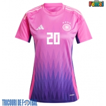 Echipament fotbal Germania Benjamin Henrichs #20 Tricou Deplasare European 2024 pentru femei maneca scurta