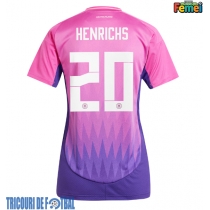Echipament fotbal Germania Benjamin Henrichs #20 Tricou Deplasare European 2024 pentru femei maneca scurta