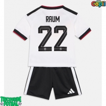 Echipament fotbal Germania David Raum #22 Tricou Acasa Mondial 2026 pentru copii maneca scurta (+ Pantaloni scurti)