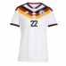 Echipament fotbal Germania David Raum #22 Tricou Acasa Mondial 2026 pentru femei maneca scurta