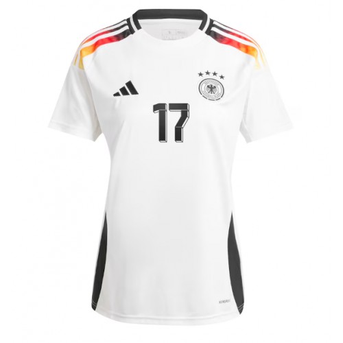 Echipament fotbal Germania Florian Wirtz #17 Tricou Acasa European 2024 maneca scurta Echipament fotbal Germania Florian Wirtz #17 Tricou Acasa European 2024 maneca scurta
