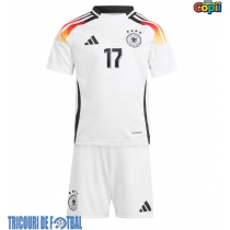Echipament fotbal Germania Florian Wirtz #17 Tricou Acasa European 2024 pentru copii maneca scurta (+ Pantaloni scurti)