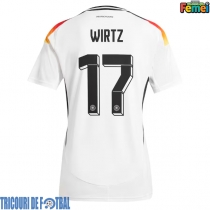 Echipament fotbal Germania Florian Wirtz #17 Tricou Acasa European 2024 pentru femei maneca scurta