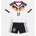 Echipament fotbal Germania Florian Wirtz #17 Tricou Acasa Mondial 2026 pentru copii maneca scurta (+ Pantaloni scurti)