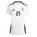 Echipament fotbal Germania Ilkay Gundogan #21 Tricou Acasa European 2024 maneca scurta Echipament fotbal Germania Ilkay Gundogan #21 Tricou Acasa European 2024 maneca scurta