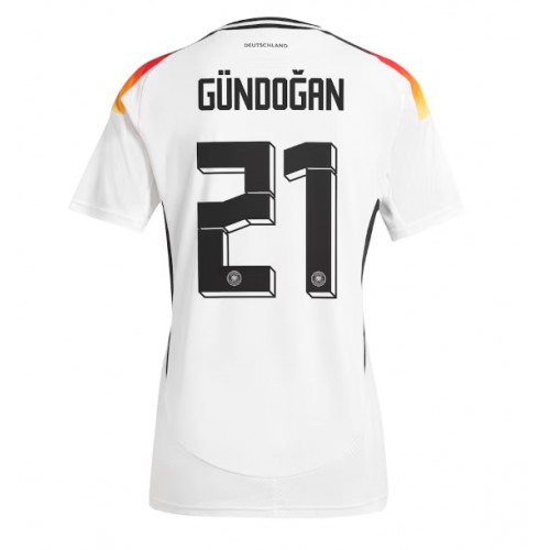 Echipament fotbal Germania Ilkay Gundogan #21 Tricou Acasa European 2024 maneca scurta Echipament fotbal Germania Ilkay Gundogan #21 Tricou Acasa European 2024 maneca scurta