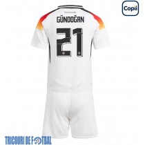 Echipament fotbal Germania Ilkay Gundogan #21 Tricou Acasa European 2024 pentru copii maneca scurta (+ Pantaloni scurti)