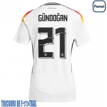 Echipament fotbal Germania Ilkay Gundogan #21 Tricou Acasa European 2024 pentru femei maneca scurta