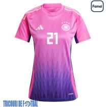 Echipament fotbal Germania Ilkay Gundogan #21 Tricou Deplasare European 2024 pentru femei maneca scurta