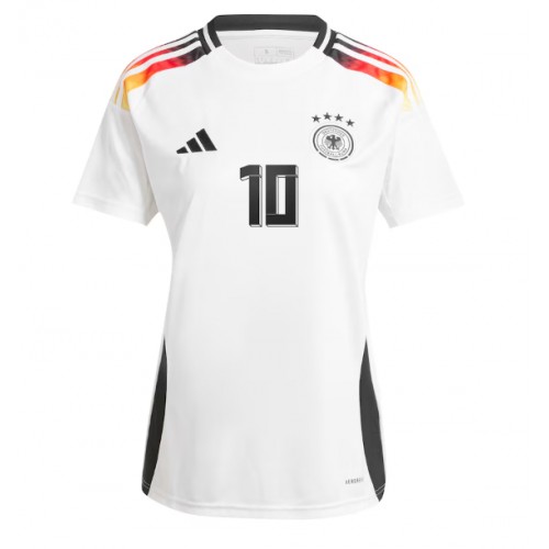 Echipament fotbal Germania Jamal Musiala #10 Tricou Acasa European 2024 maneca scurta Echipament fotbal Germania Jamal Musiala #10 Tricou Acasa European 2024 maneca scurta