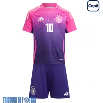 Echipament fotbal Germania Jamal Musiala #10 Tricou Deplasare European 2024 pentru copii maneca scurta (+ Pantaloni scurti)