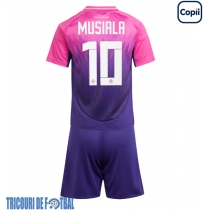 Echipament fotbal Germania Jamal Musiala #10 Tricou Deplasare European 2024 pentru copii maneca scurta (+ Pantaloni scurti)