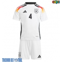 Echipament fotbal Germania Jonathan Tah #4 Tricou Acasa European 2024 pentru copii maneca scurta (+ Pantaloni scurti)