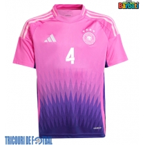 Echipament fotbal Germania Jonathan Tah #4 Tricou Deplasare European 2024 maneca scurta